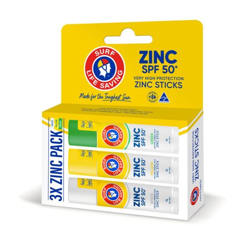 SLSA Tinted Zinc Sunscreen Stick 12g 3 pack